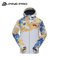 阿尔派妮（Alpine PRO） 男士户外软壳冲锋外套防风防水透气抓绒软壳衣 白色 170