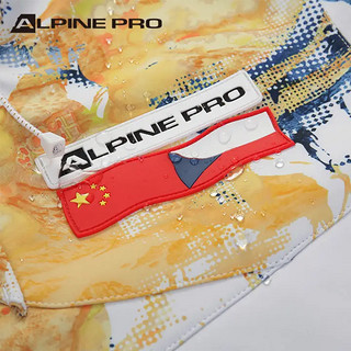 阿尔派妮（Alpine PRO） 男士户外软壳冲锋外套防风防水透气抓绒软壳衣 白色 170