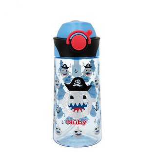 Nuby 努比 儿童水杯  蓝色海盗 450ml