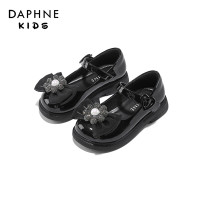 DAPHNE 达芙妮 女童公主鞋蝴蝶结皮鞋时尚时装单鞋
