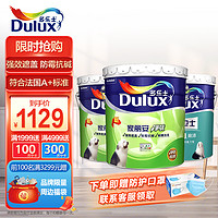 Dulux 多乐士 家丽安净味内墙乳胶漆 墙面漆油漆涂料 A991+A914 51L套装 哑光白色