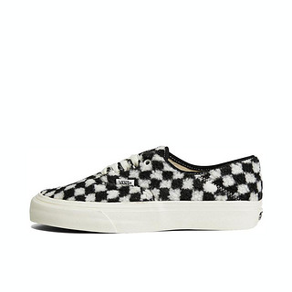 VANS 范斯 Authentic SF VR3 22年秋冬新款男女款低帮毛绒棋盘格帆布鞋