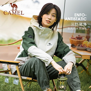 CAMEL 骆驼 户外山系单层冲锋衣防风防水2023春新品外套男女