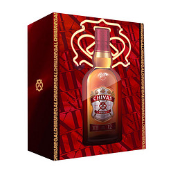 CHIVAS 芝华士 Regal）12年 苏格兰 调和型 威士忌1L 礼盒（内含骰子）