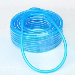 独步寻花 水管软管塑料家用浇花浇菜透明水管4分6分1寸防冻洗车塑料蛇皮花园管 浅蓝4分15米