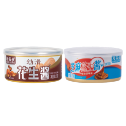好菇婆 花生酱 1罐+芝麻花生酱 1罐