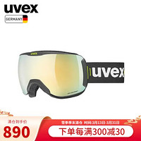 UVEX 优唯斯 downhill 2100 CV锐彩视觉滑雪镜 德国优维斯单双板专业滑雪眼镜防雾防紫外线 哑光黑/金/锐彩视觉.绿.CAT.2