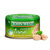 JOHN WEST 西部约翰 橄榄油浸金枪鱼罐头 95g/罐