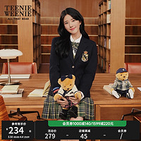 TEENIE WEENIE TeenieWeenie小熊jk制服百褶裙女格子半身裙短裙TTWH218905I 军绿色 160/S