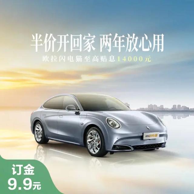 ORA 欧拉 闪电猫 新能源汽车 电动汽车 至高贴息14000元 白璞玉 欧拉闪电猫555km豪华版