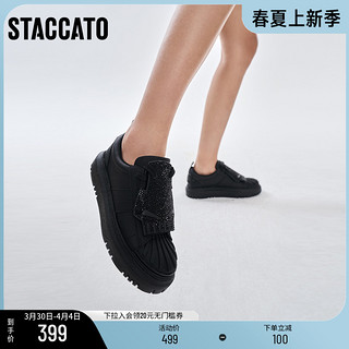 STACCATO 思加图 女士休闲鞋 9AY69CM1 黑色 35