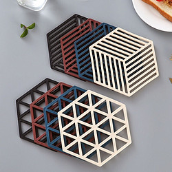 米良品 镂空几何隔热垫 10片装