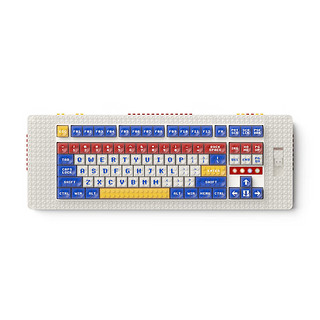 MelGeek Pixel积木键盘三模客制化热插拔Gasket蓝牙无线机械键盘 Palette调色板 凯华定制积木L轴 线性轴