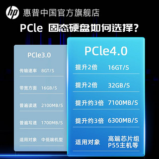 HP 惠普 1t 2t m2固态硬盘M.2笔记本台式电脑ssd nvme