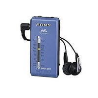 SONY 索尼 SRF-S84迷你收音机 便携式袖珍FM AM两波段手调收音机经典全新 蓝色