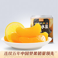 三只松鼠 午后水果黄桃柠檬罐头312gx5罐新鲜混合水果糖水零食