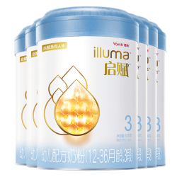 illuma 启赋 蓝钻 婴幼儿奶粉 3段 810g*6罐