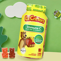 L'il Critters 儿童维生素C+锌增强免疫营养软糖 190粒