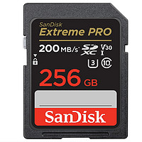 Prime会员：SanDisk 闪迪 Extreme PRO 至尊超极速 SD存储卡 256GB（UHS-I、V30、U3）