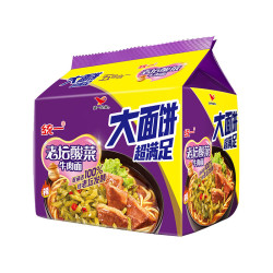 统一 酸爽开胃！酸菜牛肉方便面150g*5包懒人福音
