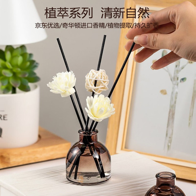 SHUJUHOME 舒居 无火香薰家用室内卧室房间藤条香熏瓶装卫生间 香格里拉+桂花+白茶