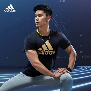 adidas 阿迪达斯 官网男装夏季运动健身短袖T恤CV4507 A/XL