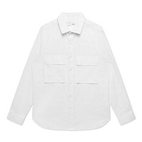 抖音超值购：GXG 男装斯文系列2021年春白色简约格纹长袖衬衫外套男#10C103004A