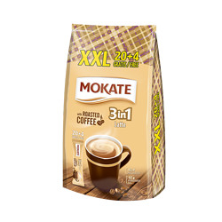 MOKATE 摩卡特 波美克（MOKATE）欧洲原装进口不含植脂末 三合一拿铁360g（15g*24条）