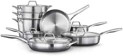 Calphalon 卡福莱 高级不锈钢厨具 银色 13 Pieces 2052666