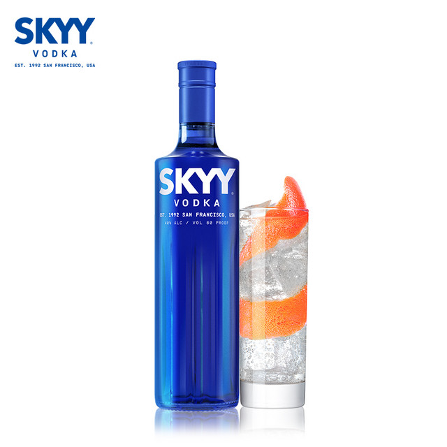 SKYY 深蓝 原味伏特加 40度 750mL