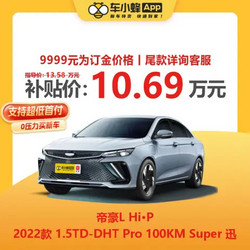 GEELY AUTO 吉利汽车 2022款 1.5TD-DHT Pro 100KM Super 迅 新能源车车小蜂新车汽车买车订金