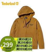 Timberland 男装春夏户外休闲连帽拉链卫衣A2D72 小麦色 M