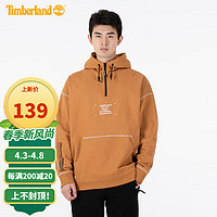 Timberland 卫衣男春夏新款户外休闲舒适背后印花简约长袖套头衫A2ACQ A2ACQP47/小麦色 XS/165(60KG)