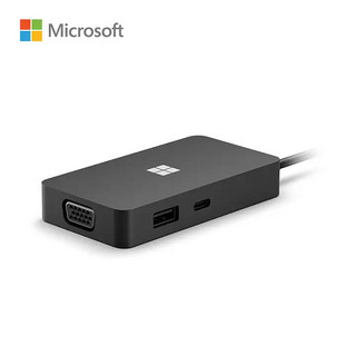 Microsoft 微软 USB Type-C 扩展坞 | USB-C/USB-A 3.2 Gen 2/HDMI 2.0/千兆以太网口/VGA 5种接口 简约稳定 即插即用