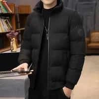 BAOMINGLI棉衣男冬季潮款加厚保暖外套男立领韩版男士潮牌修身棉服男帅气百搭时尚大码青少年棉袄男 黑色 6XL