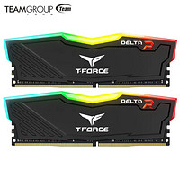 Team 十铨 台式机内存条 DDR4 Delta系列 16G 3200 RGB单条