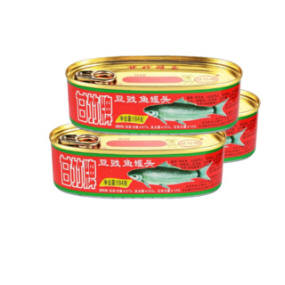 88VIP：甘竹牌 豆豉鱼罐头广东特产速食即食炒菜熟食下饭拌饭调味184g*2罐