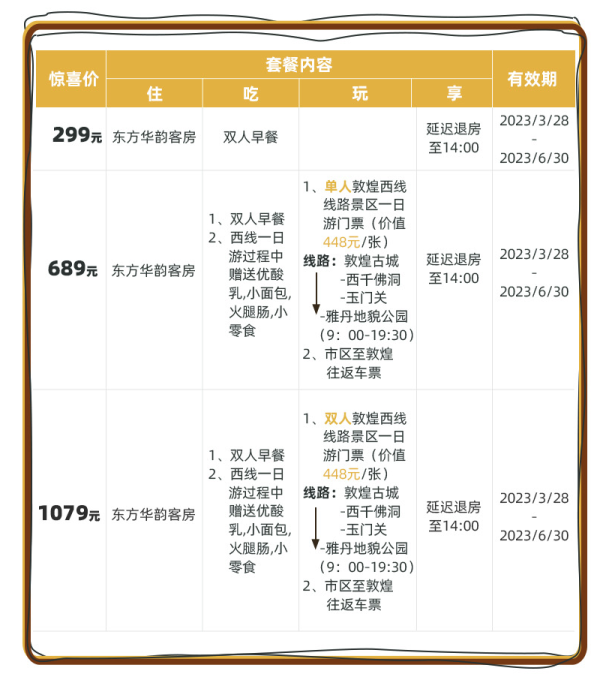 是滑沙不是冲浪！看大漠的日落，星空！敦煌飞天大酒店 东方华韵房2晚套餐（含早+西线景区门票）