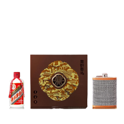 moutai茅台惠群贵礼酱香型白酒53度200ml1瓶礼盒装酒酒壶土布套