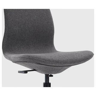 IKEA 宜家 LNGFJLL 隆菲尔会议椅/高椅/星底5腿脚轮刚深灰/黑