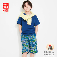 UNIQLO 优衣库 童装男女童UT全棉松紧短裤迪士尼角色巴斯光年印花 459516