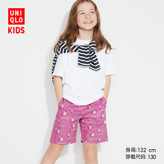 UNIQLO 优衣库 儿童全棉迪士尼角色草莓熊短裤 459520