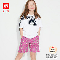 UNIQLO 优衣库 儿童全棉迪士尼角色草莓熊短裤 459520