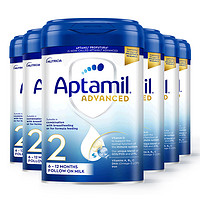 88VIP：Aptamil 爱他美 先进英国版 婴幼儿奶粉 2段 800g*6罐