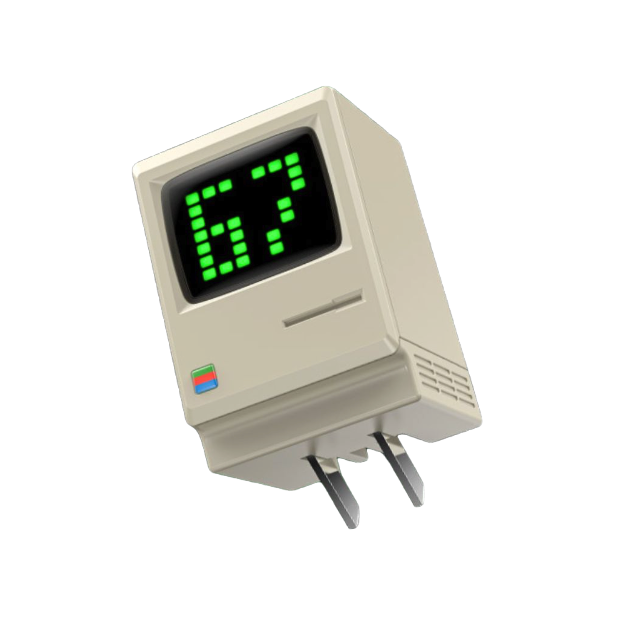 充电器在充电时还会显示充电功率?闪极Retro 67充电器太牛了
