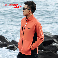 抖音超值购：saucony 索康尼 针织上衣男子跑步外套舒适时尚透气外套2023春新款