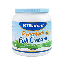 BTNature 贝特恩 中老年孕妇儿童学生高钙 全脂奶粉罐装1kg/罐