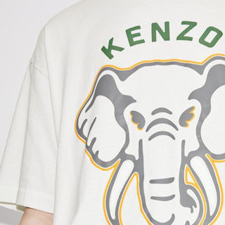 KENZO 凯卓 男女款圆领短袖T恤 FD65TS0064SG 米白色 XXL