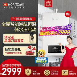 NORITZ 能率 16升燃气热水器 全屋恒温巡航 多点用水恒温 16EA2FEX 高端防冻