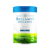 BELLAMY'S 贝拉米 有机婴儿配方奶粉白金版含有机A2蛋白800g/罐 3段单罐装